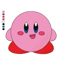 Kirby 09 Embroidery Design